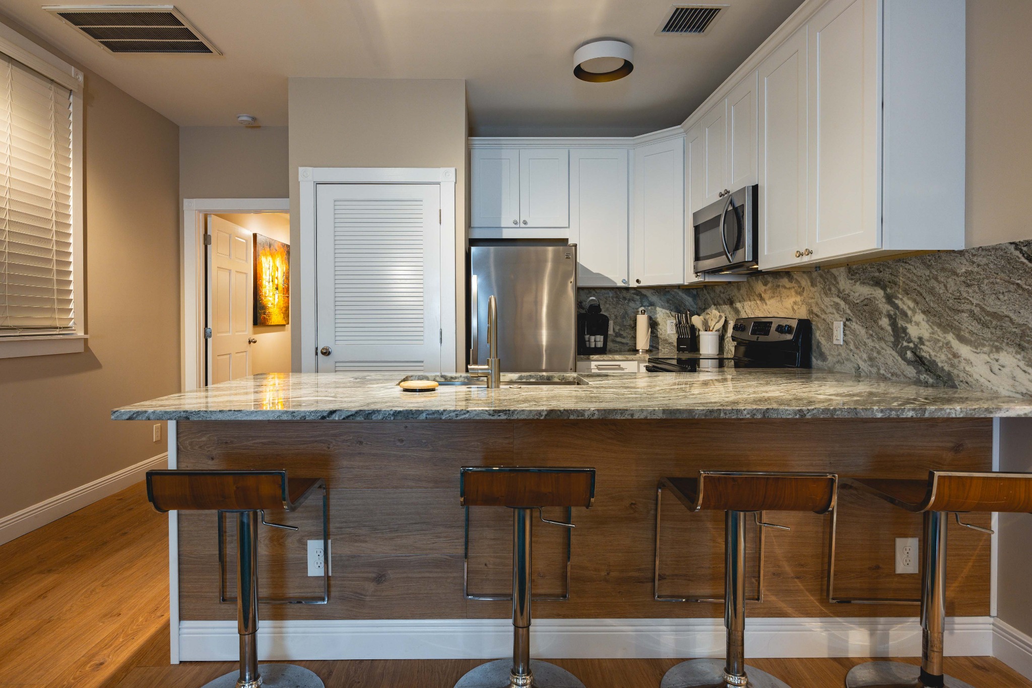 Kitchen island at Mesa House